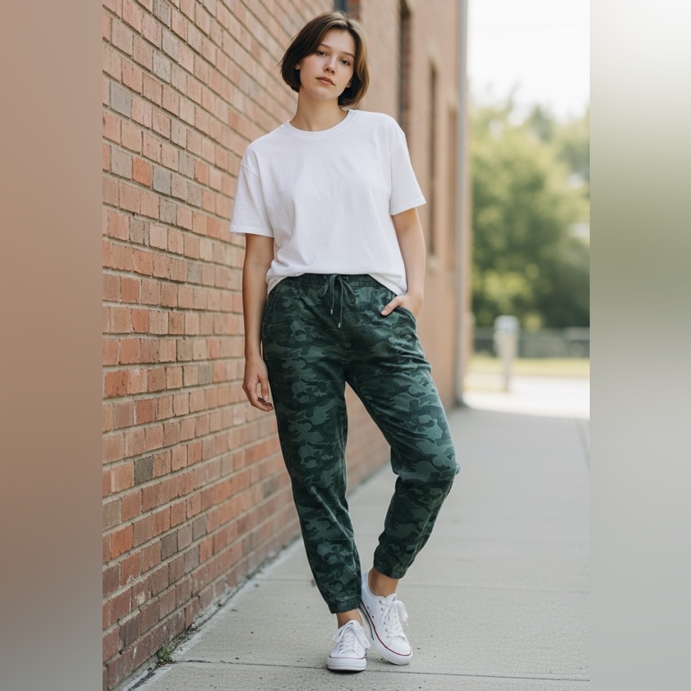 Old Navy Green Camo Joggers